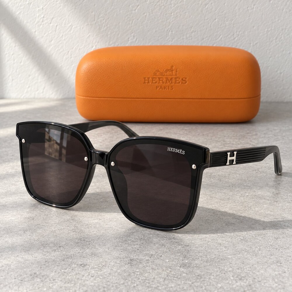 Hermes Black Silver H Sunglasses - Picture 2 of 6